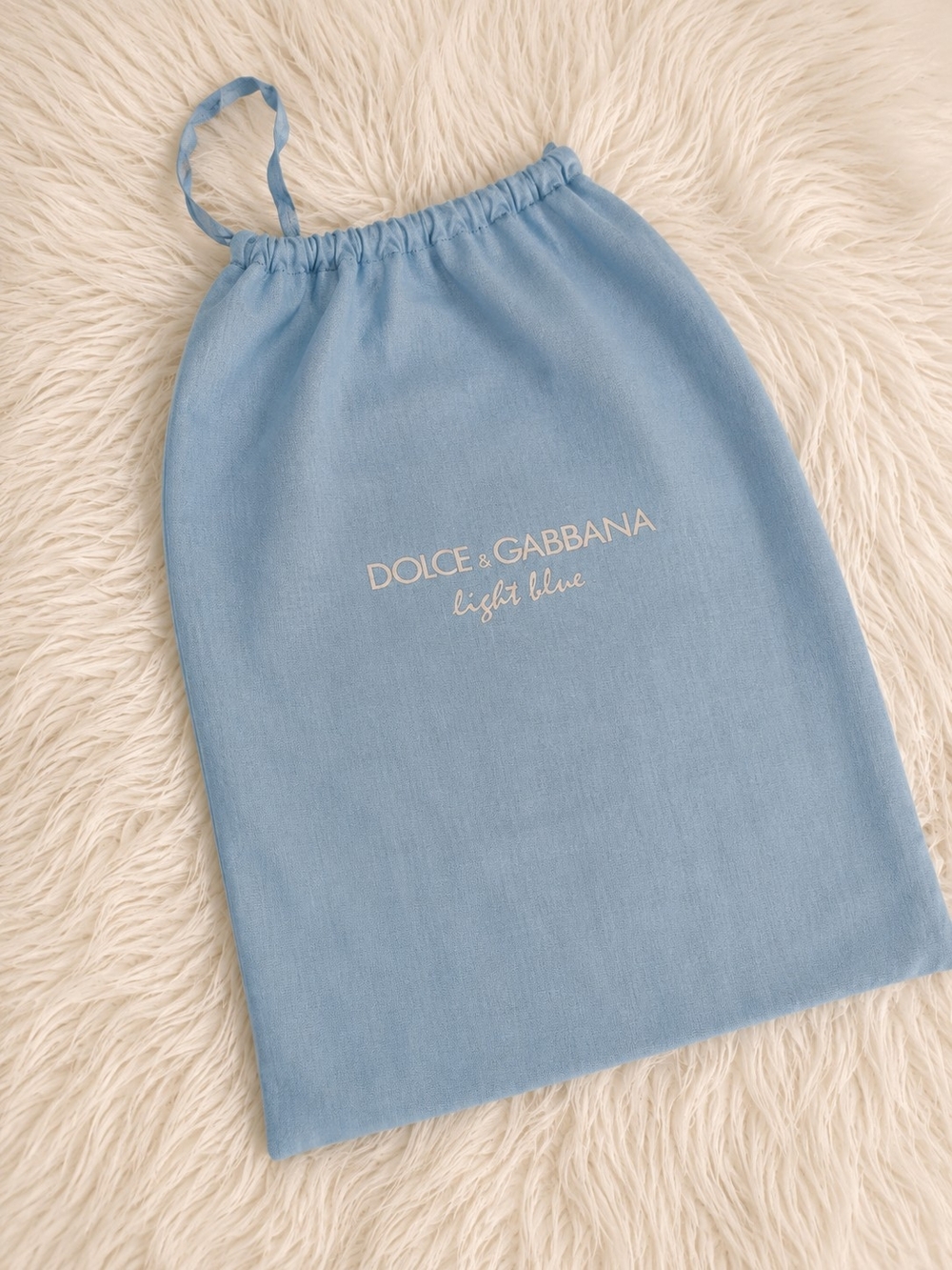 Dolce&Gabana Light Blue & White Striped Scarf - Picture 4 of 4